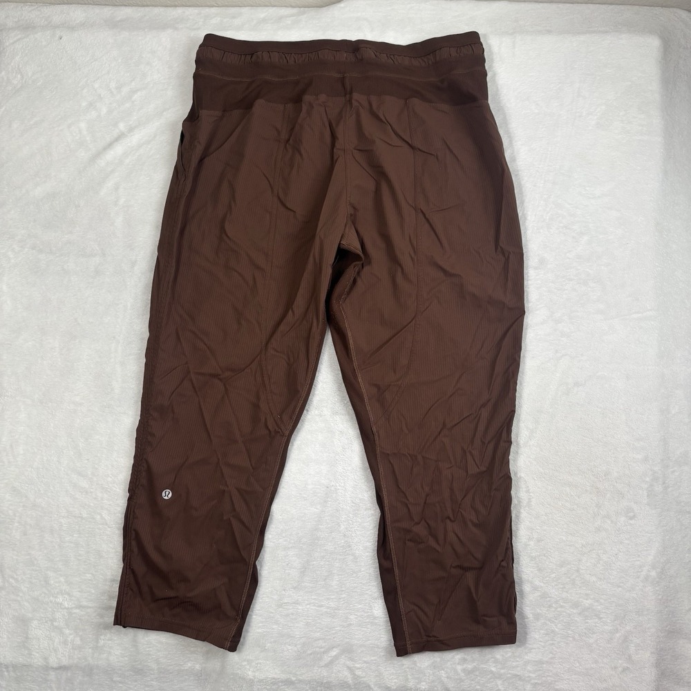 Lululemon Java Brown Mid-Rise Studio Cropped Capr… - image 5